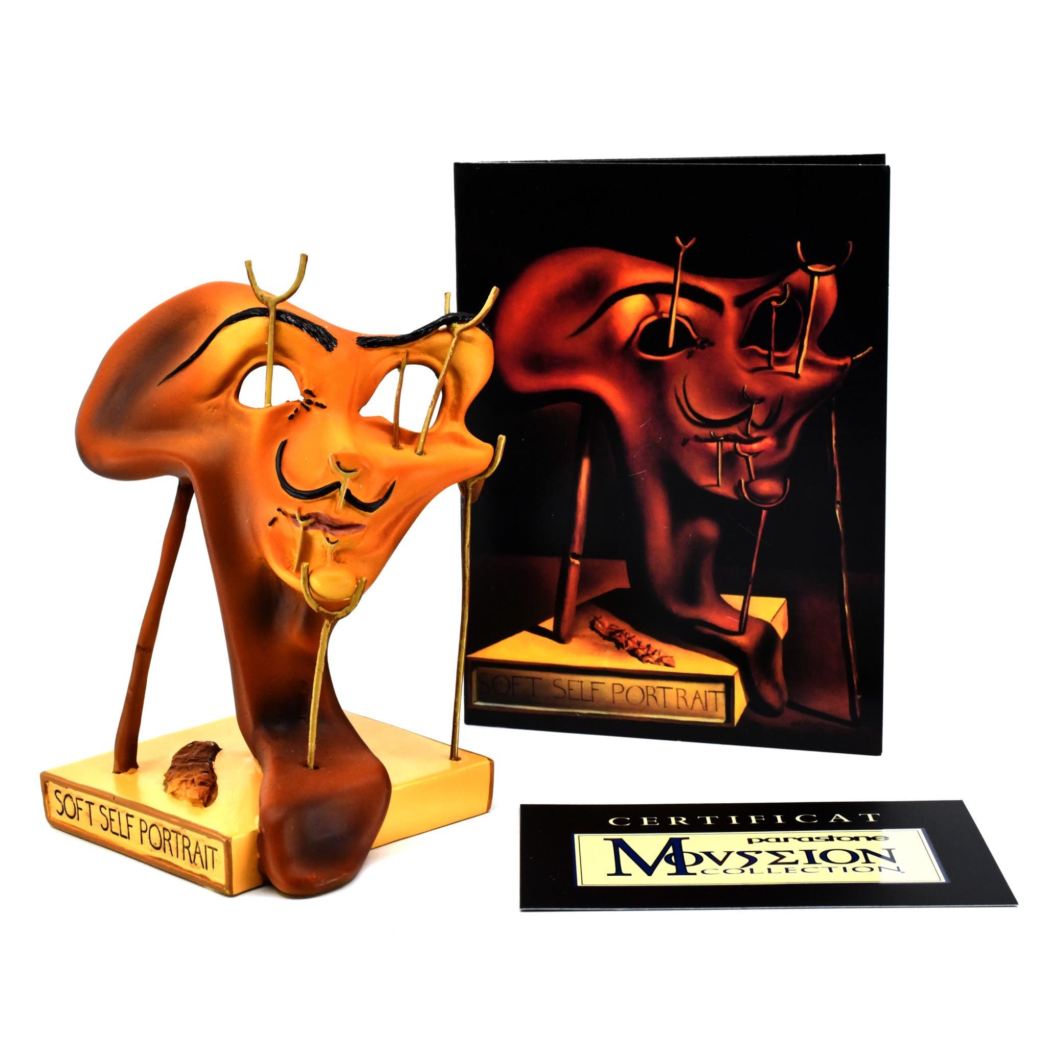 Soft Self Portrait sculpture with presentation box and certificate